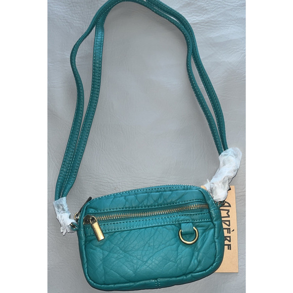 Ampere Creations | Adj Crossbody | Teal | Vegan Leather Purse | Small | NWT - Picture 1 of 9